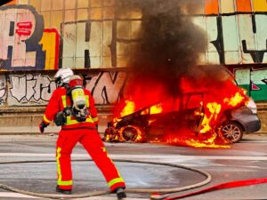 Incendie sur l'A86