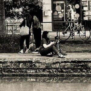 Photographe, canal de l'Ourcq